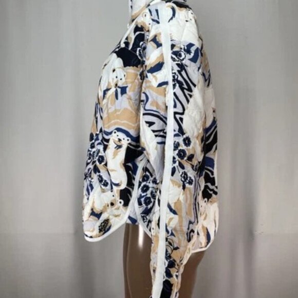 NEW FREE PEOPLE Womens Jacket Size M White/Multi Polar Bear Graphic Puffer - Picture 4 of 8